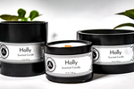 Holly Candle